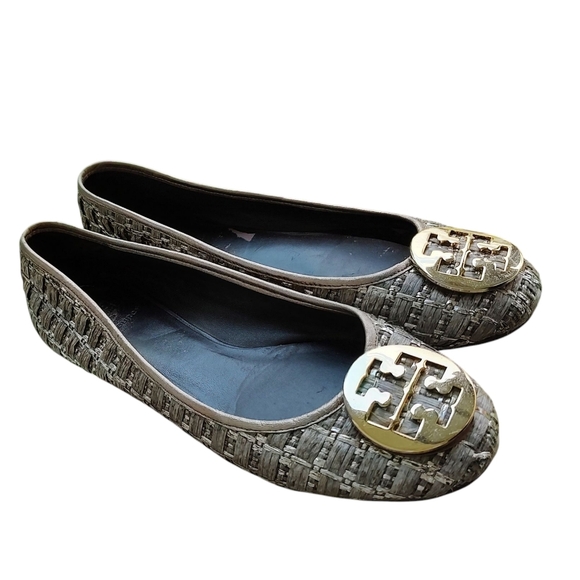 Tory Burch Raffia Flats - Picture 1 of 3